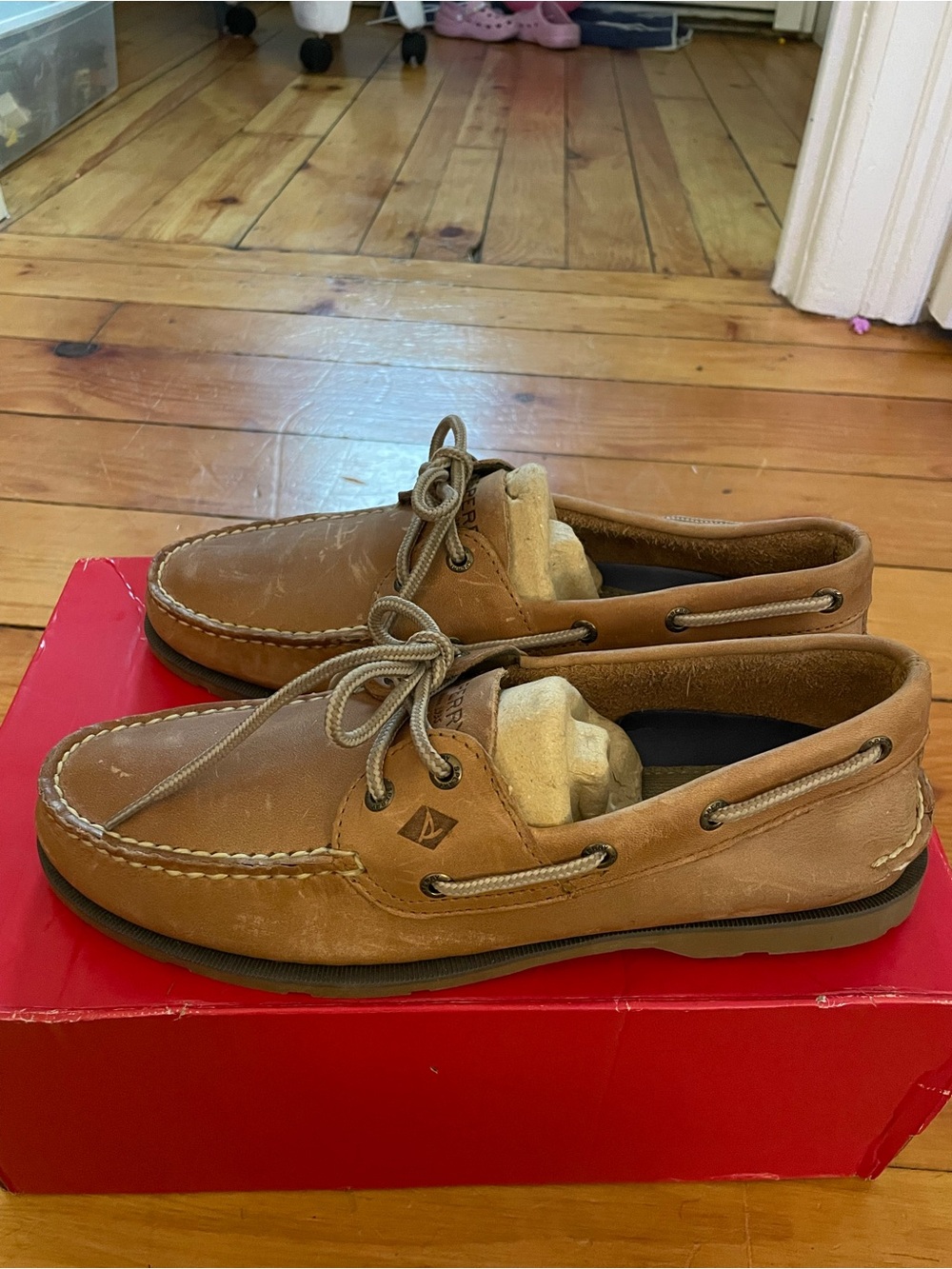 Men's Brown Leather Sperrys